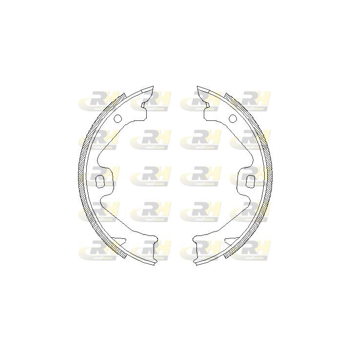 Stabdžių trinkelė, stovėjimo stabdys ROADHOUSE 4704.00