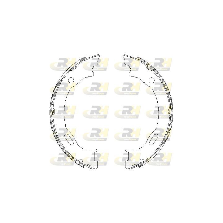 Stabdžių trinkelė, stovėjimo stabdys ROADHOUSE 4707.01