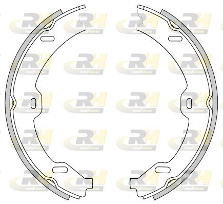 Stabdžių trinkelė, stovėjimo stabdys ROADHOUSE 4708.01