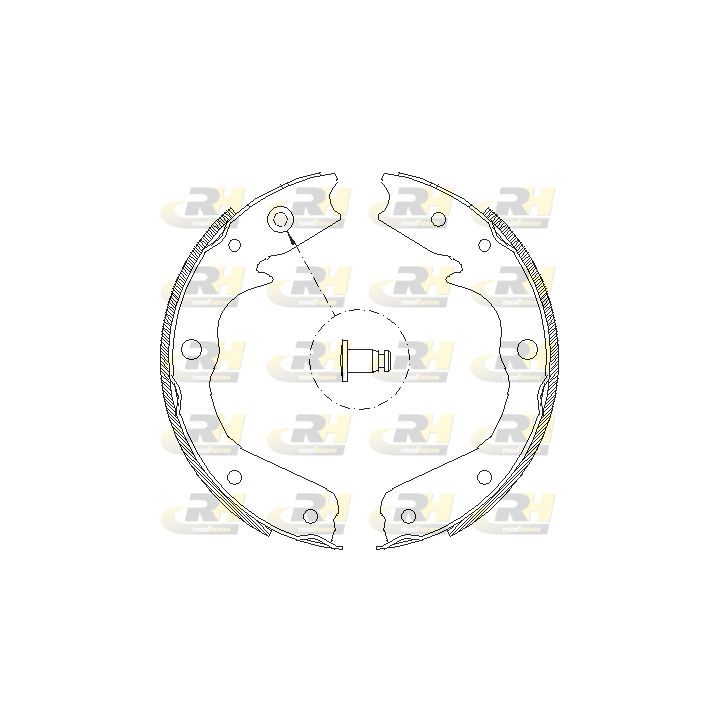 Stabdžių trinkelė, stovėjimo stabdys ROADHOUSE 4709.00