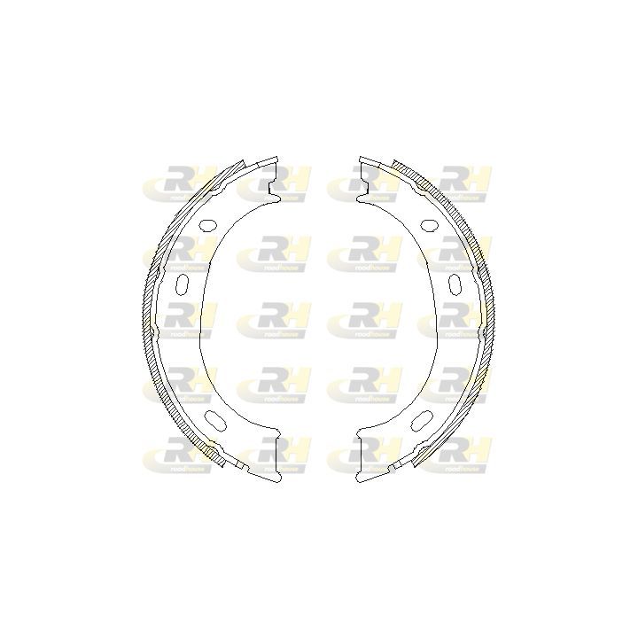 Stabdžių trinkelė, stovėjimo stabdys ROADHOUSE 4710.00