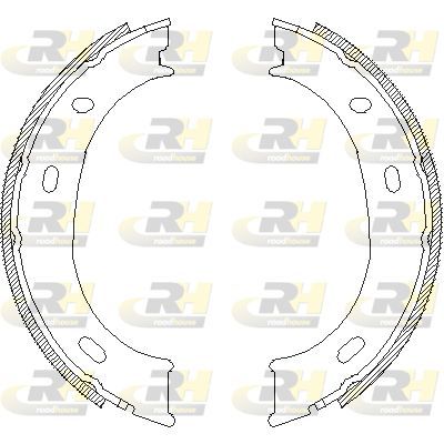 Stabdžių trinkelė, stovėjimo stabdys ROADHOUSE 4710.00