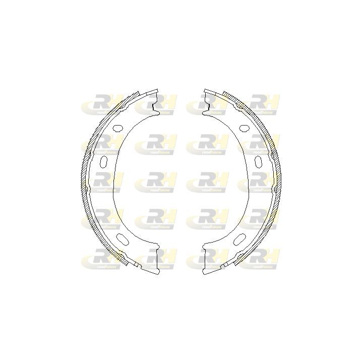 Stabdžių trinkelė, stovėjimo stabdys ROADHOUSE 4710.01