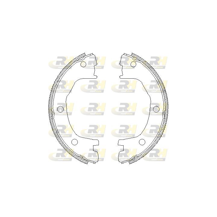 Stabdžių trinkelė, stovėjimo stabdys ROADHOUSE 4712.00