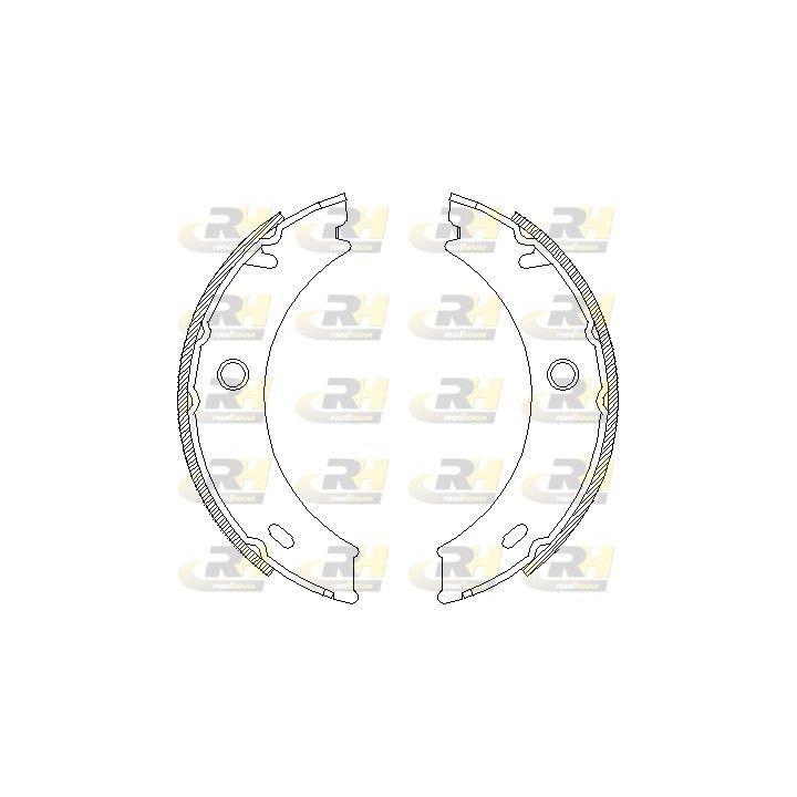 Stabdžių trinkelė, stovėjimo stabdys ROADHOUSE 4714.01