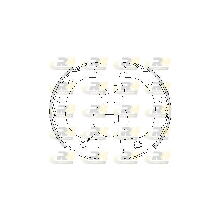 Stabdžių trinkelė, stovėjimo stabdys ROADHOUSE 4725.00