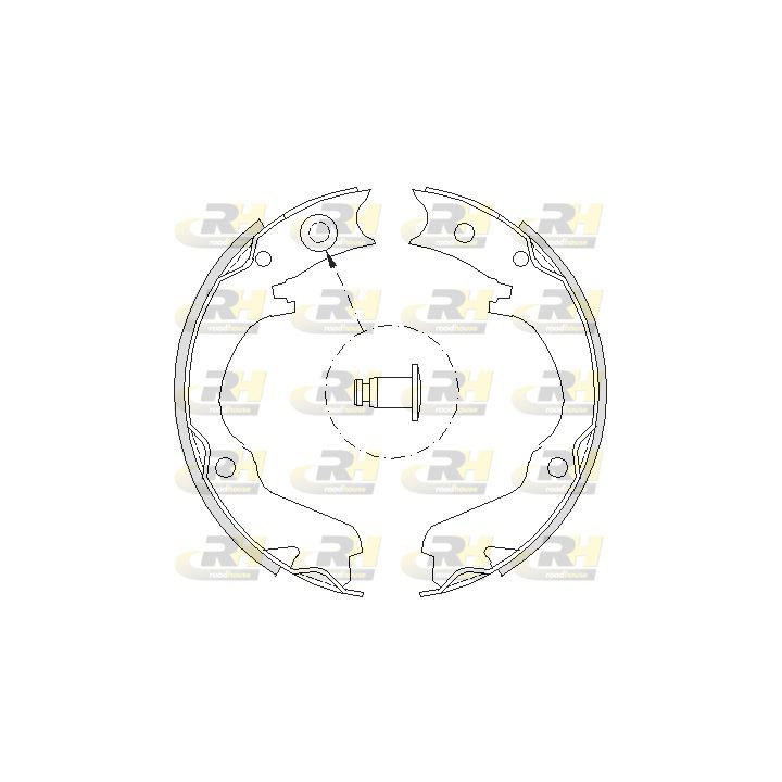 Stabdžių trinkelė, stovėjimo stabdys ROADHOUSE 4734.00