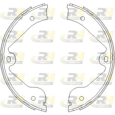 Stabdžių trinkelė, stovėjimo stabdys ROADHOUSE 4735.00