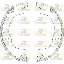 Stabdžių trinkelė, stovėjimo stabdys ROADHOUSE 4749.00
