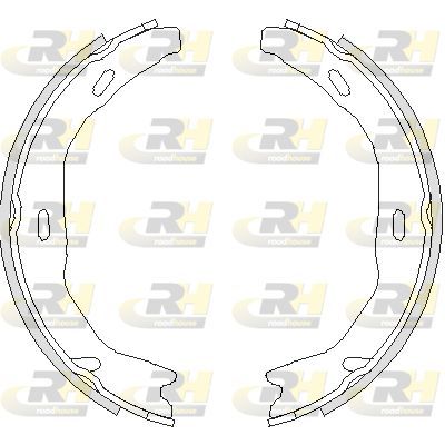 Stabdžių trinkelė, stovėjimo stabdys ROADHOUSE 4751.00