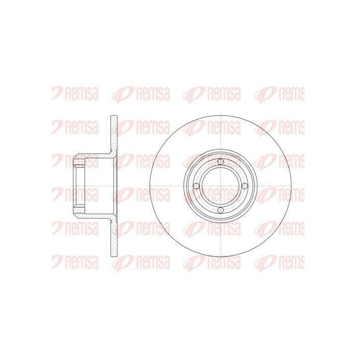 Stabdžių diskas REMSA 6008.00
