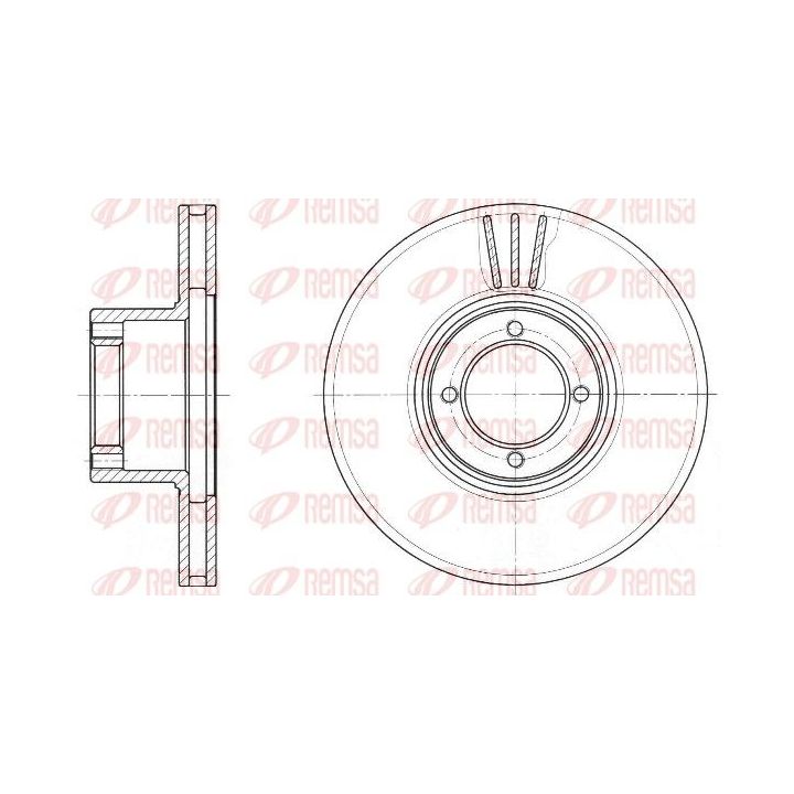 Stabdžių diskas REMSA 6009.10