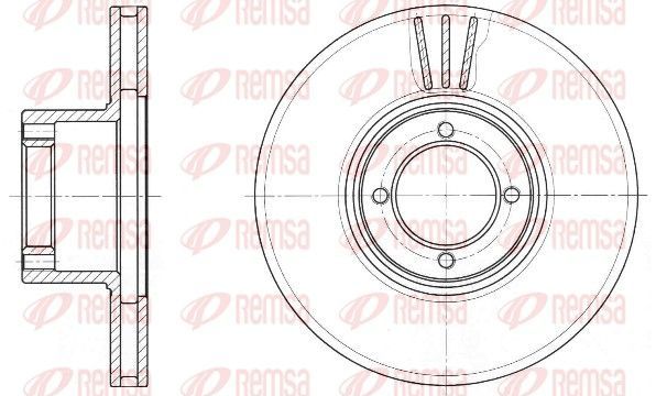 Stabdžių diskas REMSA 6009.10