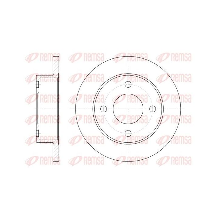Stabdžių diskas REMSA 6012.00