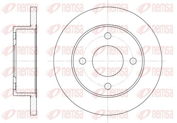 Stabdžių diskas REMSA 6012.00
