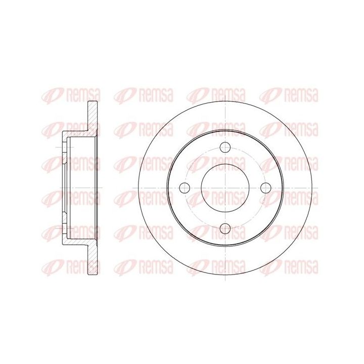 Stabdžių diskas REMSA 6013.00