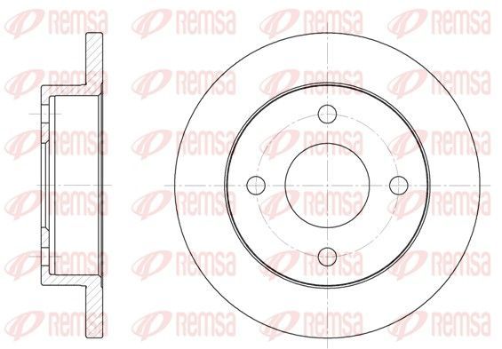 Stabdžių diskas REMSA 6013.00