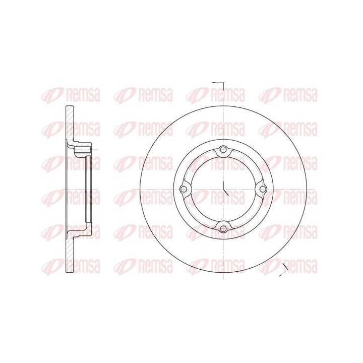 Stabdžių diskas REMSA 6014.00