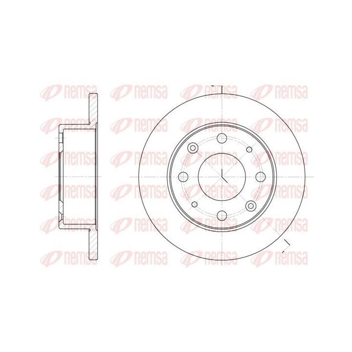 Stabdžių diskas REMSA 6015.00