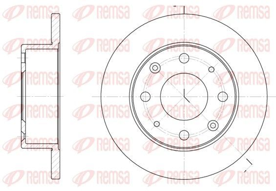 Stabdžių diskas REMSA 6015.00