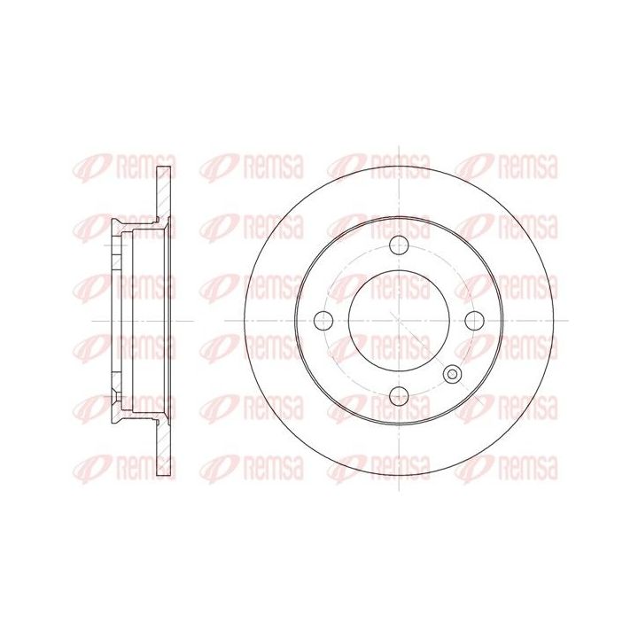 Stabdžių diskas REMSA 6019.00