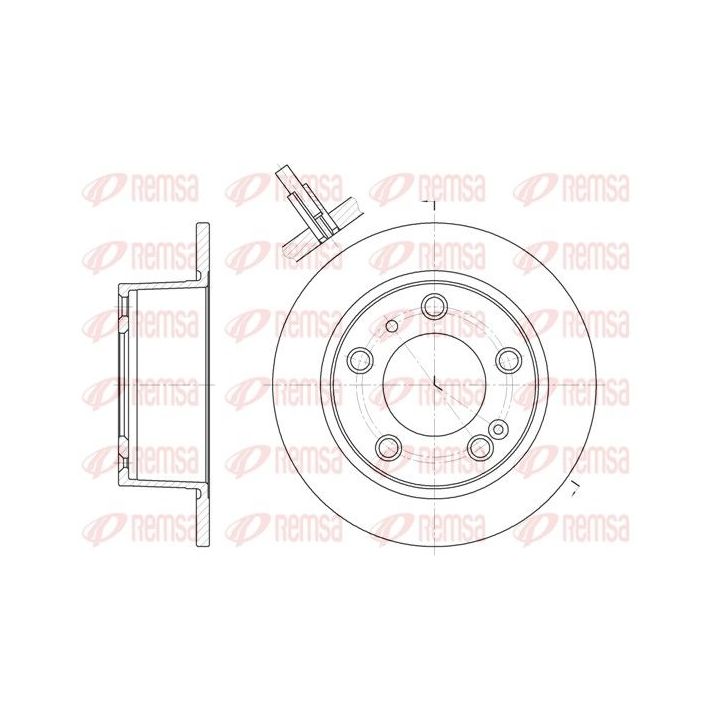 Stabdžių diskas REMSA 6020.00