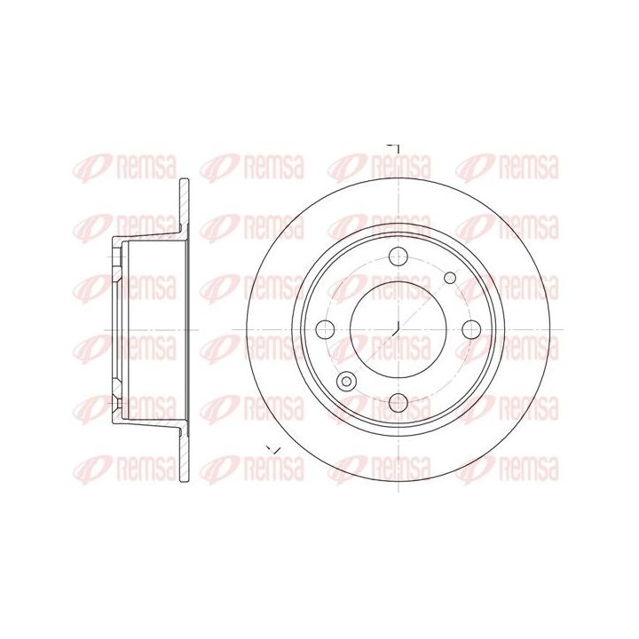Stabdžių diskas REMSA 6021.00