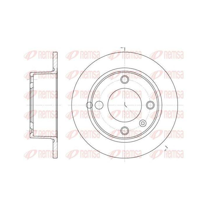 Stabdžių diskas REMSA 6023.00