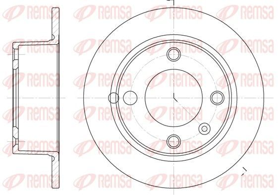 Stabdžių diskas REMSA 6023.00