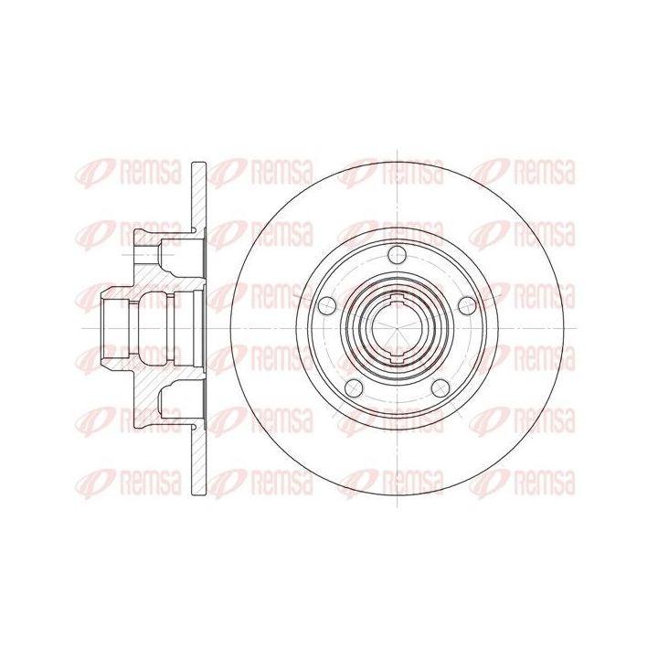 Stabdžių diskas REMSA 6025.00