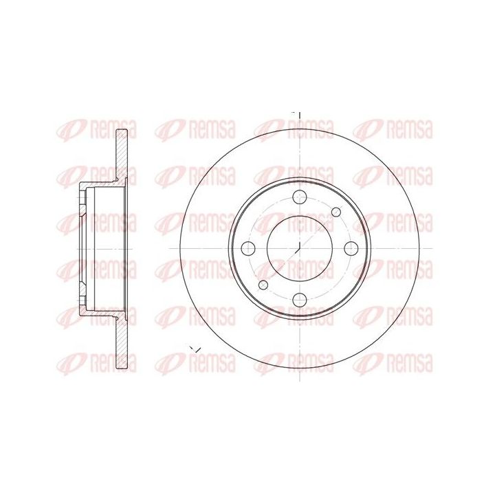 Stabdžių diskas REMSA 6030.00