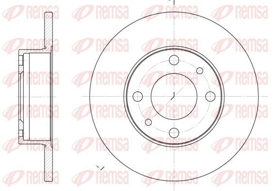 Stabdžių diskas REMSA 6030.00