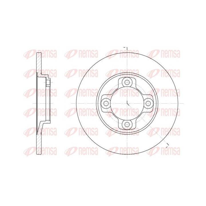 Stabdžių diskas REMSA 6031.00