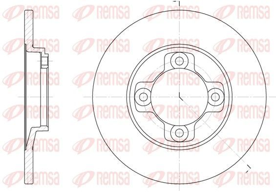 Stabdžių diskas REMSA 6031.00
