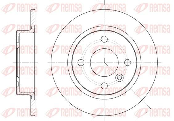 Stabdžių diskas REMSA 6032.00