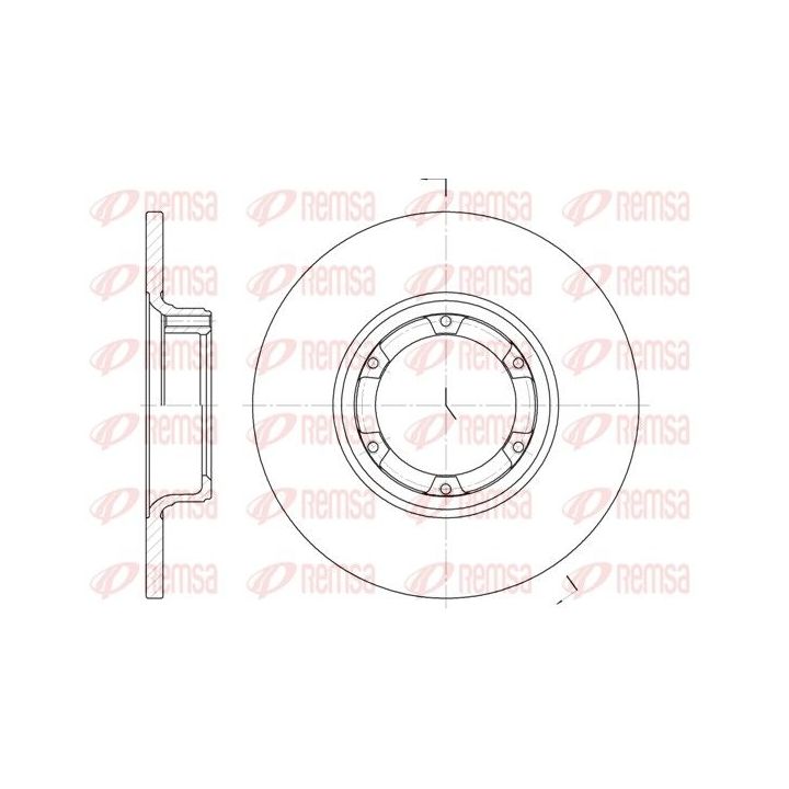 Stabdžių diskas REMSA 6033.00