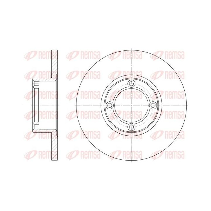 Stabdžių diskas REMSA 6037.00