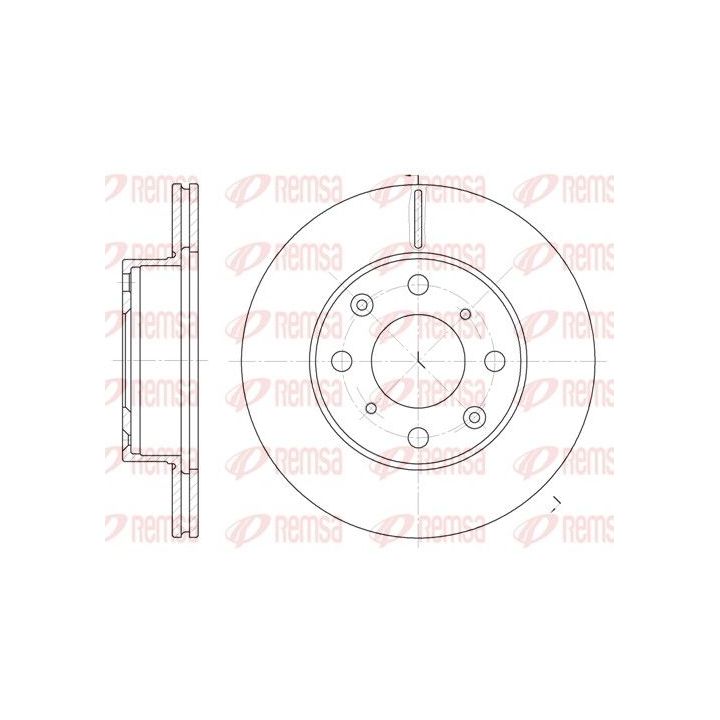 Stabdžių diskas REMSA 6038.10