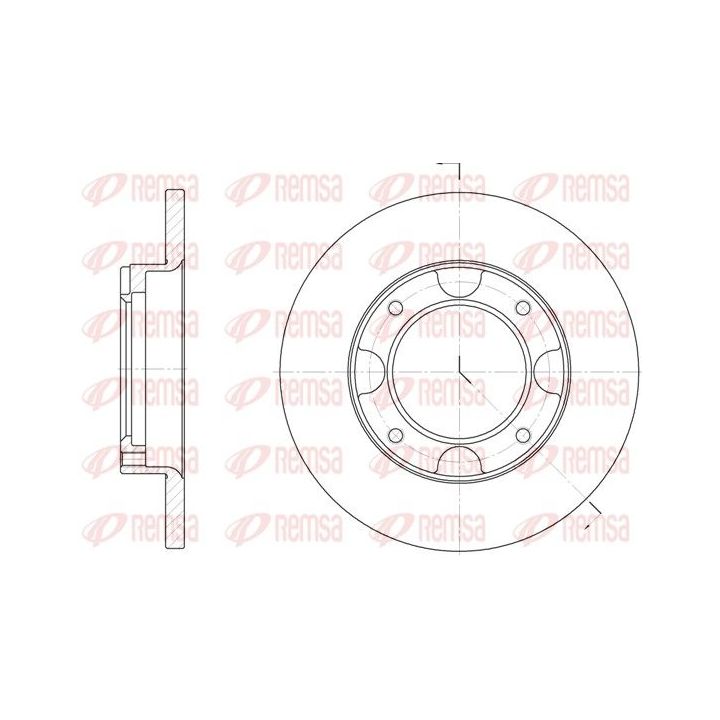Stabdžių diskas REMSA 6039.00