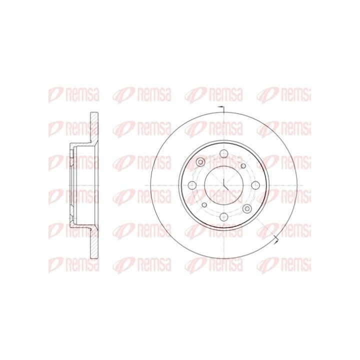 Stabdžių diskas REMSA 6040.00