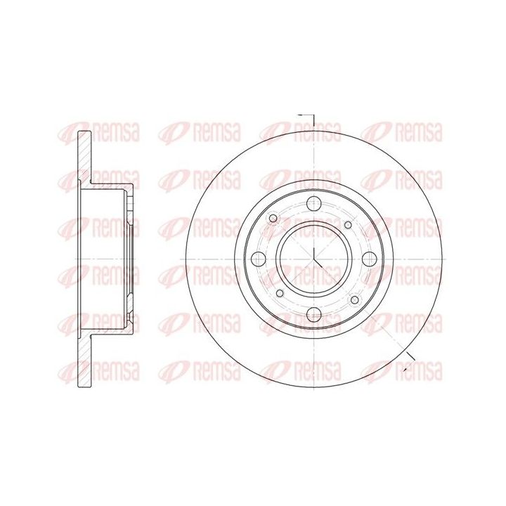 Stabdžių diskas REMSA 6041.00