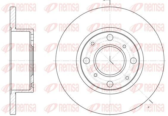 Stabdžių diskas REMSA 6041.00
