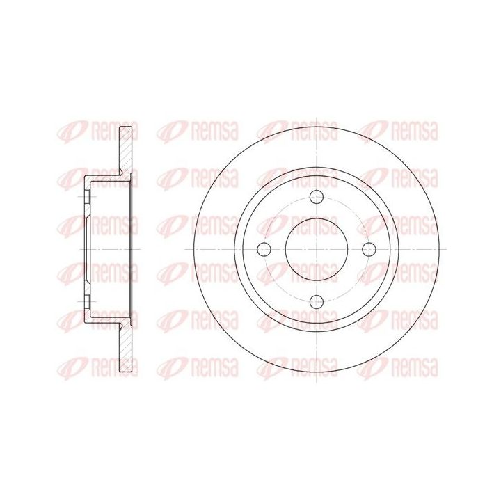 Stabdžių diskas REMSA 6047.00