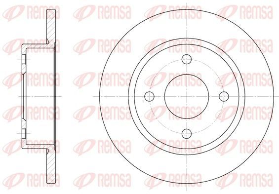 Stabdžių diskas REMSA 6047.00
