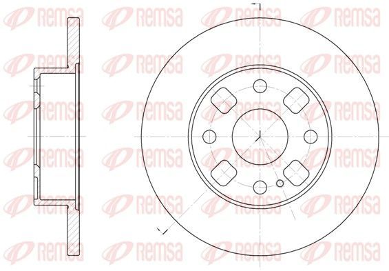 Stabdžių diskas REMSA 6054.00