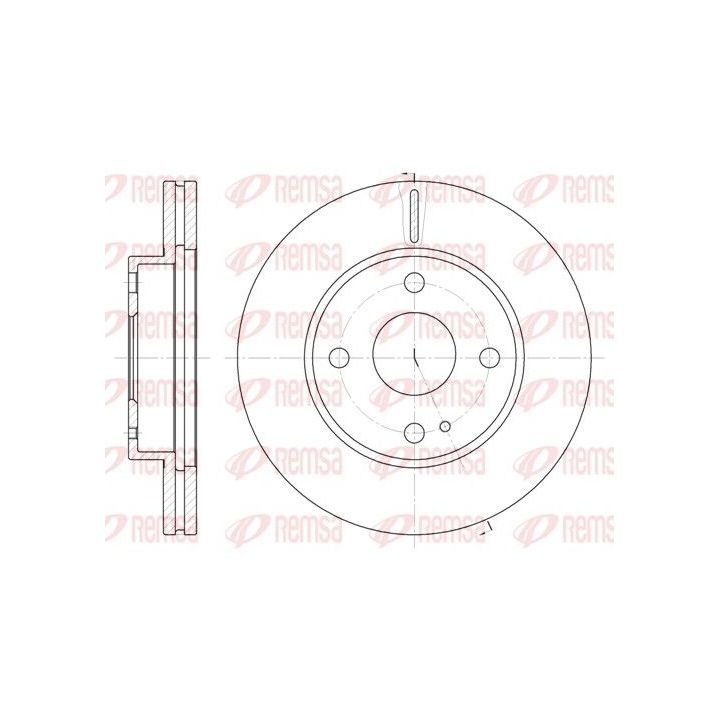 Stabdžių diskas REMSA 6056.10