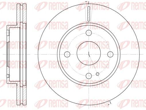 Stabdžių diskas REMSA 6056.10