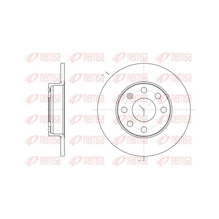 Stabdžių diskas REMSA 6057.00