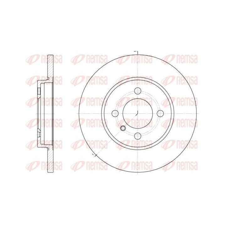 Stabdžių diskas REMSA 6058.00