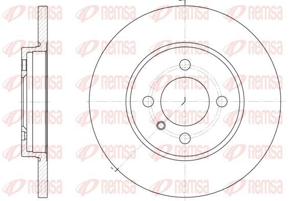 Stabdžių diskas REMSA 6058.00